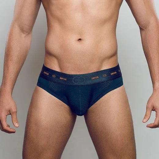 Men's briefs with a lace trim for a touch of flair2eros Aktiv NRG mesh brief green