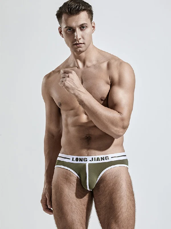Designer - label men's briefs for high - end fashion3 Pack Men's Seamless Ice Silk Comfy Underwear