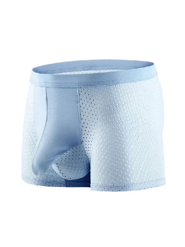 Breathable men's trunks for all - day wear4 Pack Mesh Breathable Ball Hammock Underwear