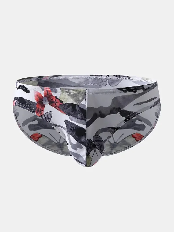 Organic men's briefs for an eco - friendly choice4 Pack Printed Pouch Men's Underwear