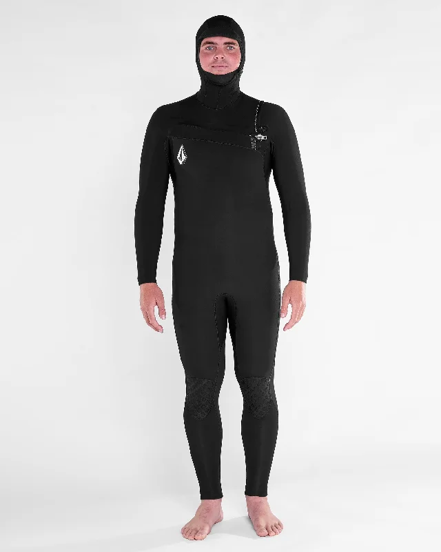 Mesh - back men's trunks for ventilationMens Modulator 5/4/3mm Hood Chestzip Fullsuit - Black