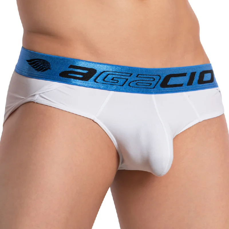 Seamless men's briefs for a smooth look under clothesAgacio AGJ033 Contour Pouch Brief