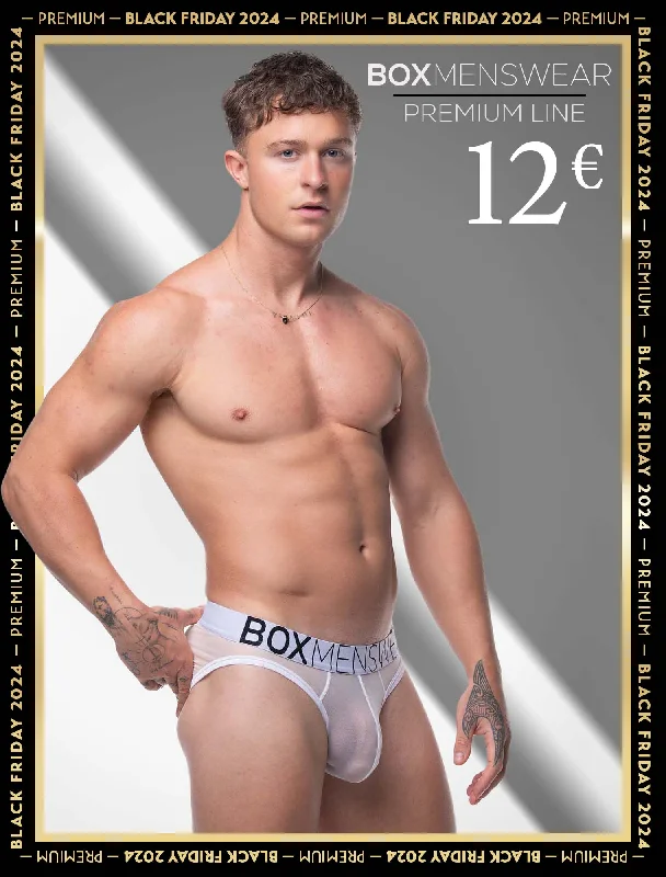 Low - cut men's briefs for a discreet appearanceAll Over Mesh Briefs - White
