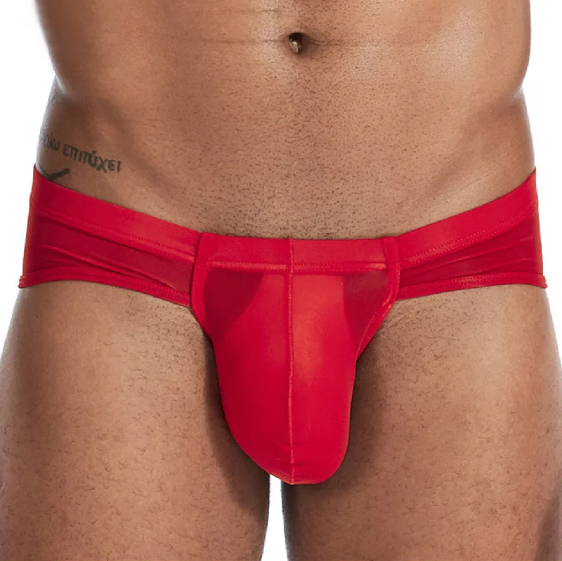 Seamless men's briefs for a smooth look under clothesAmazingly Comfy  Ice Silk  Lightweight Pouch Sexy Brief