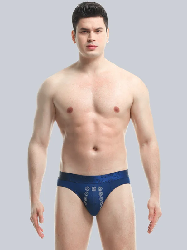 Bright - colored men's briefs for a bold statement4 Pcs Anion Pit Massage Breathable Briefs Underwear