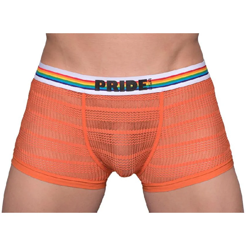 Patterned men's trunks, like camo or dotsPride Sheer Mesh Archery Trunk