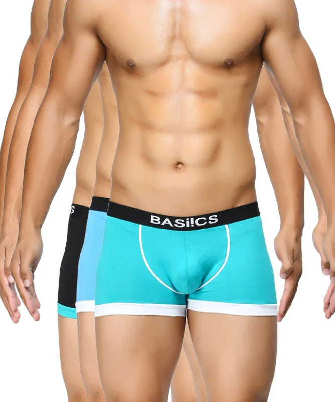 Breathable men's trunks for all - day wearBold Micro Sport Trunks (Pack of 3)