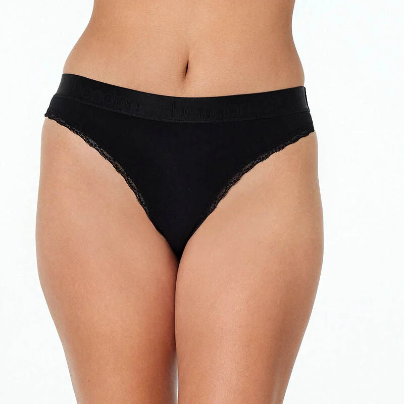 Organic men's briefs for an eco - friendly choiceCotton Logo Thong