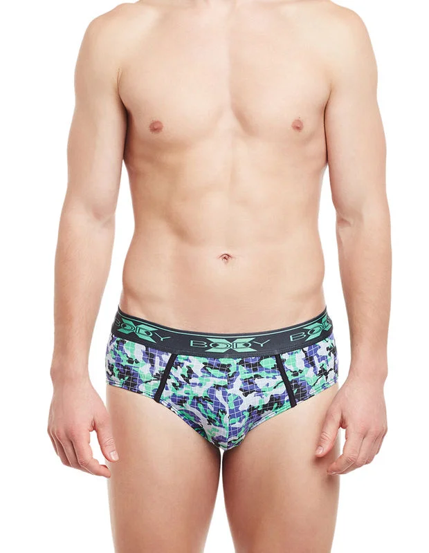 Low - cut men's briefs for a discreet appearanceBody X Printed Briefs-BX01B-4