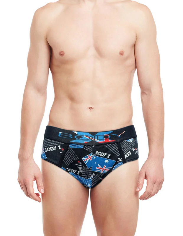 Low - cut men's briefs for a discreet appearanceBody X Printed Briefs-BX01B-PRINT-6