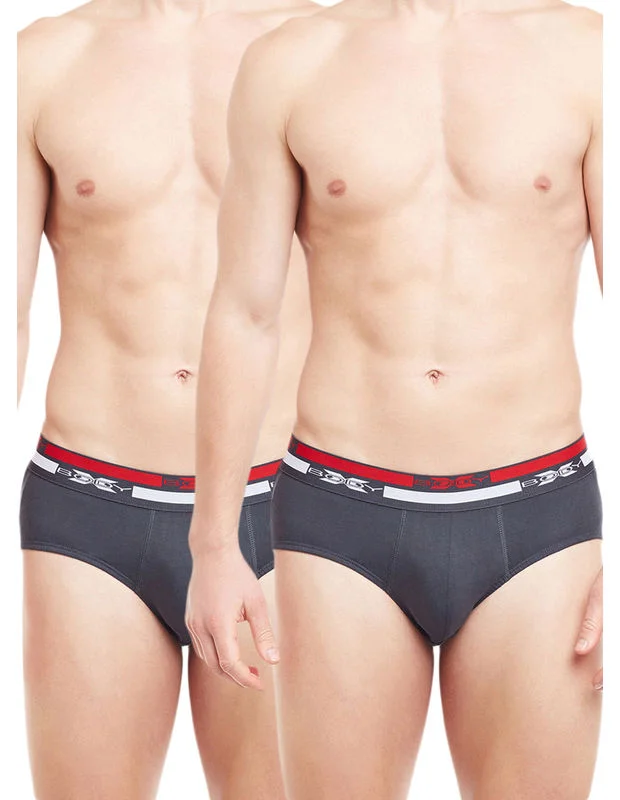 Antimicrobial men's briefs for hygieneBody X Solid Briefs-Pack of 2-BX12B-Navy