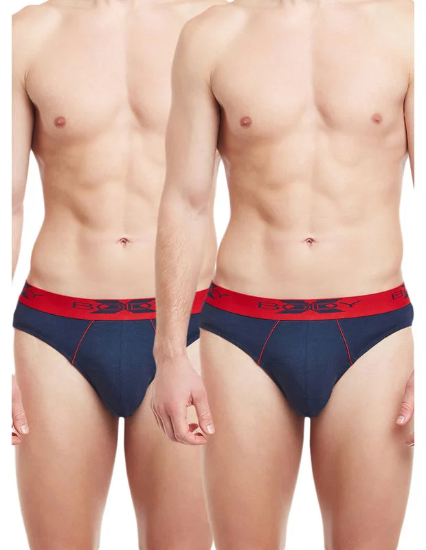 Cotton - blend men's briefs for added stretchBody X Solid Briefs-Pack of 2-BX21B_Navy Cotton - blend men's briefs for added stretchBody X Solid Briefs-Pack of 2-BX21B_Navy