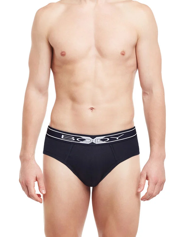 Cotton - blend men's briefs for added stretchBodyX Men Briefs BX10A-B-NAVY