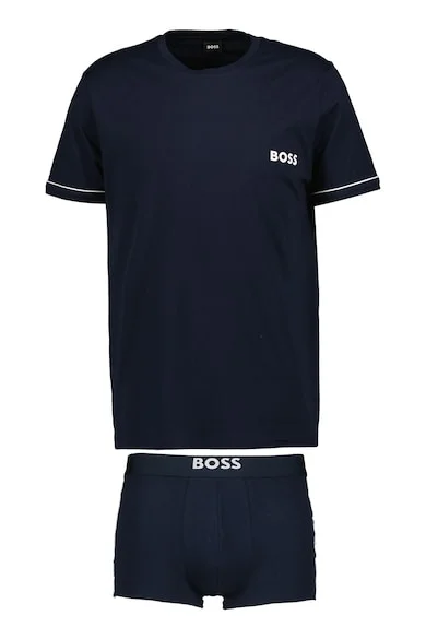 Mesh - back men's trunks for ventilationBOSS T-Shirt & Trunk Gift Set - Dark Blue