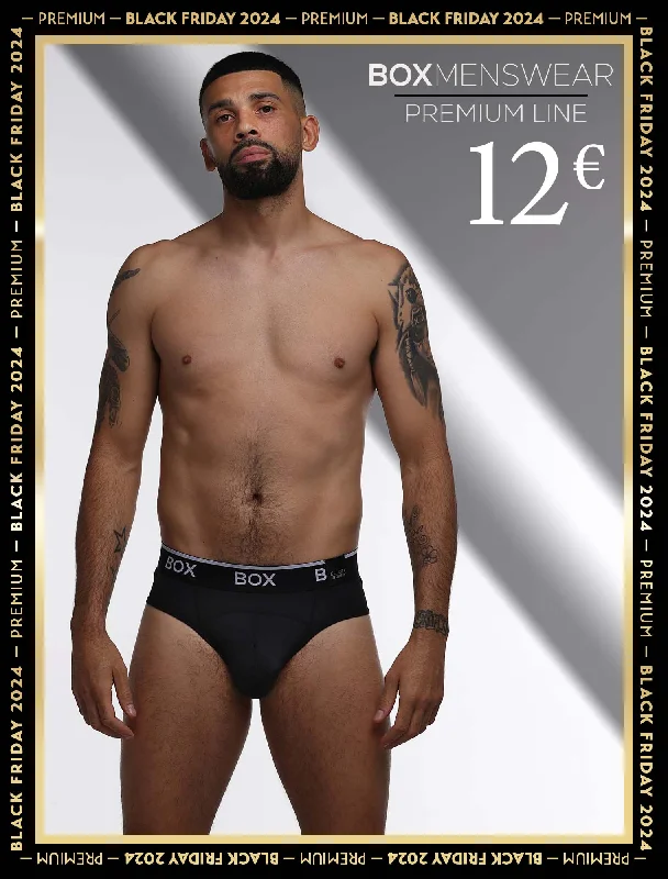 Men's briefs with a quick - dry featureBox x Elliott: Elite Briefs - Phantom Black