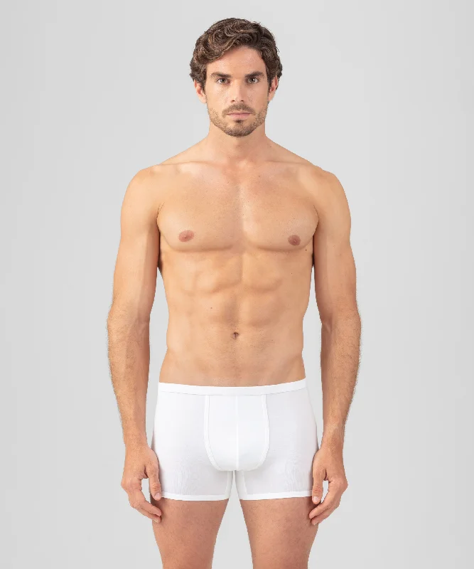 Tag - less men's boxer briefs to prevent irritationBoxer Briefs: White