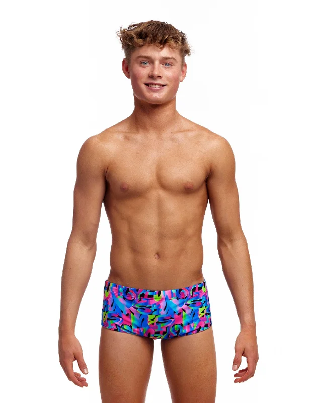 Soft - touch men's trunks for a gentle feelBoys Funk & Blues Sidewinder Swim Trunks - Multi
