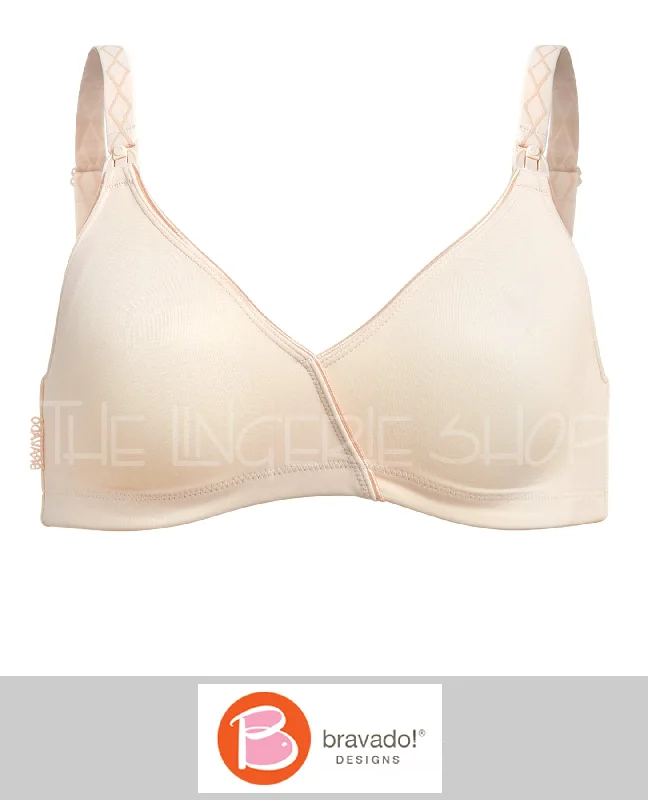 Cotton men's robes with a classic shawl collarBravado 122 Essential Embrace Full Figure Non-Wire Nursing Maternity Bra