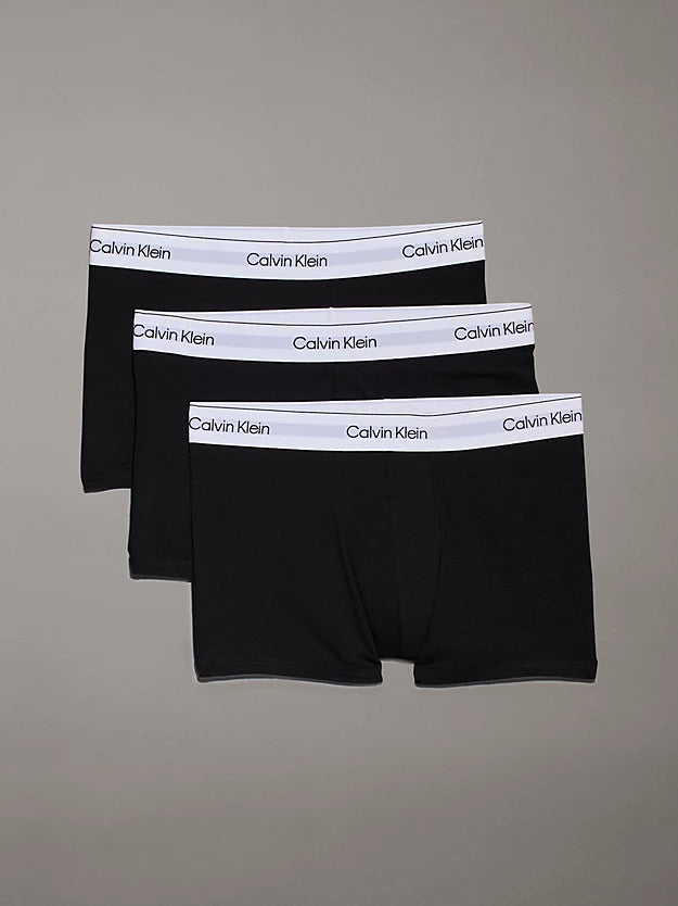 Moisture - wicking men's trunks for active useCalvin Klein 3 Pack Men's Modern Cotton Trunks - Black