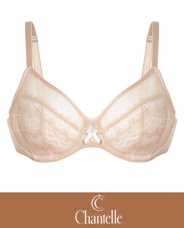 Men's robes with a satin trim for added sophisticationChantelle 1571 Revele Moi Underwire Bra Beige