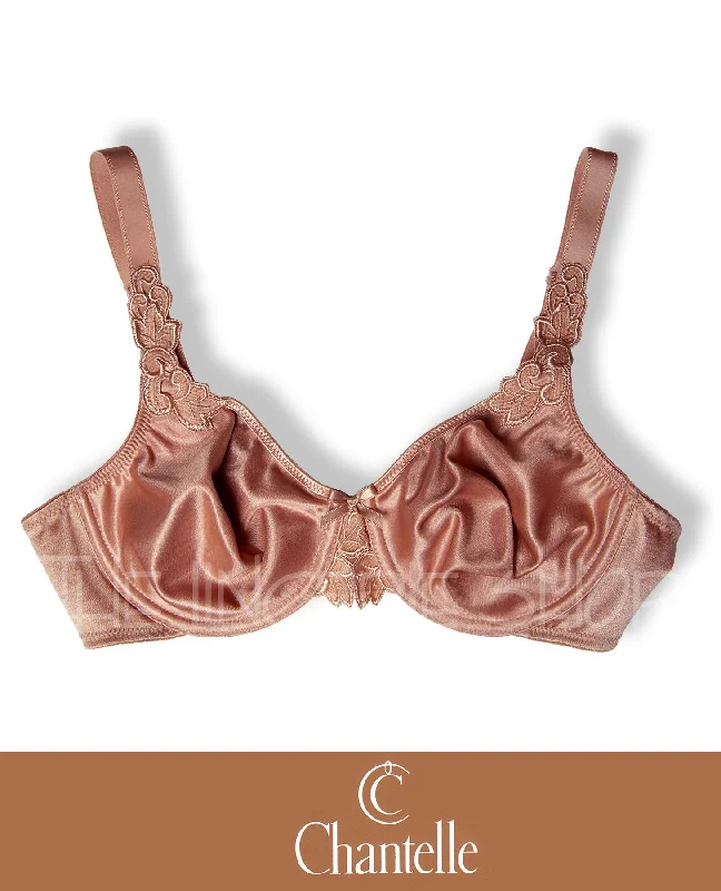 Tie - waist men's robes for a customizable fitChantelle CHL2031 Hedona Seamless Satin Appliqué Underwire Bra