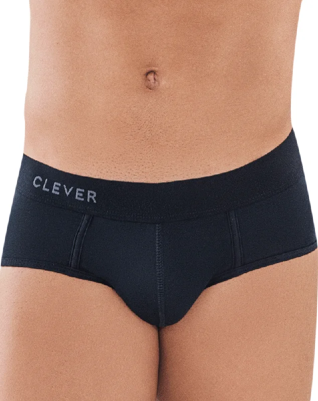 Antimicrobial men's briefs for hygieneClever 0884 Caribbean Briefs Black