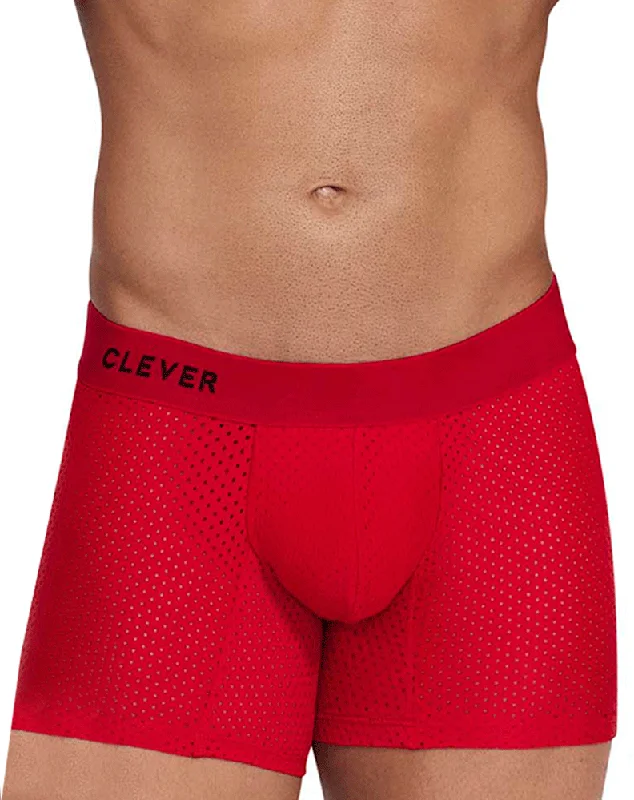 Stretch - fabric men's boxer briefs for a flexible fitClever 1260 Euphoria Boxer Briefs Red