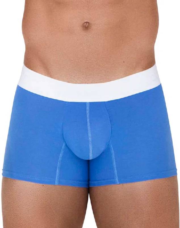 Men's trunks with a contoured pouch designClever 1508 Tethis Trunks Blue
