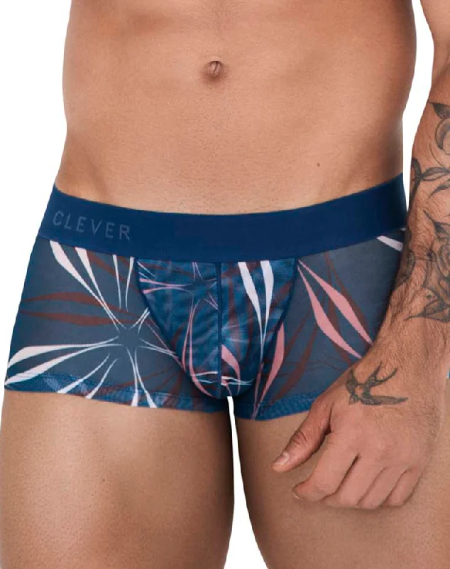 Designer men's trunks with a fashionable edgeClever 1524 Continental Trunks Petrol Blue