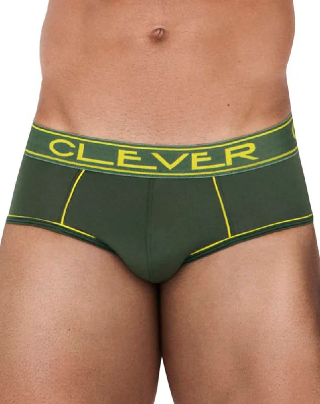 Organic men's briefs for an eco - friendly choiceClever 1527 Strait Briefs Green