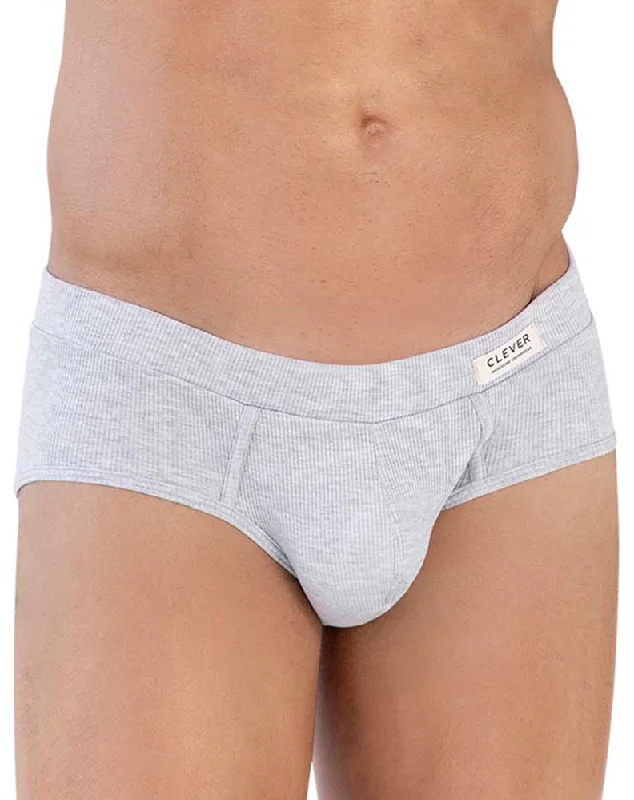 Men's briefs with a double - layer pouch for extra protectionClever 1605 Spirit Briefs Gray