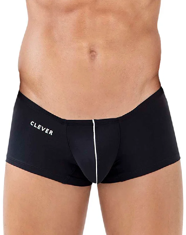Tag - less men's trunks for irritation - free comfortClever 1616 Mente Trunks Black