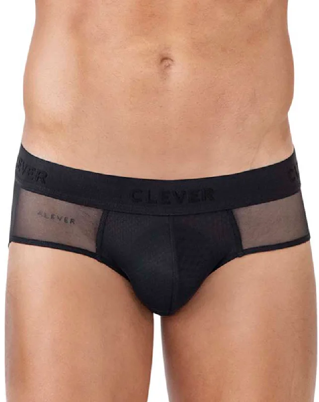 Vintage - style men's briefs for a retro lookClever 1626 Yin Yang Briefs Black