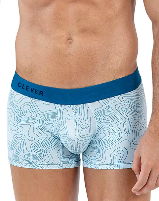 Patterned men's trunks, like camo or dotsClever 1640 Emphatic Trunks Blue