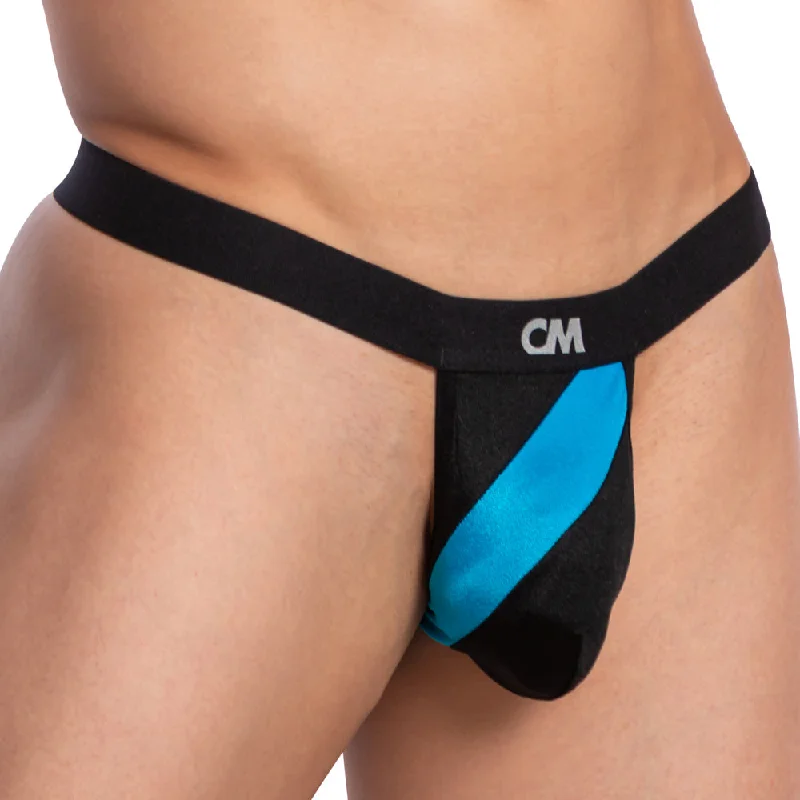 Metallic men's sexy underwear for a futuristic lookCover Male CMK067 Bi-Color Sexy Thong