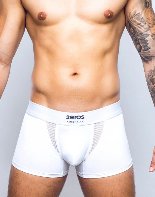 Stretch - lycra men's trunks for flexibilityAKTIV Cronus Trunk Underwear - White