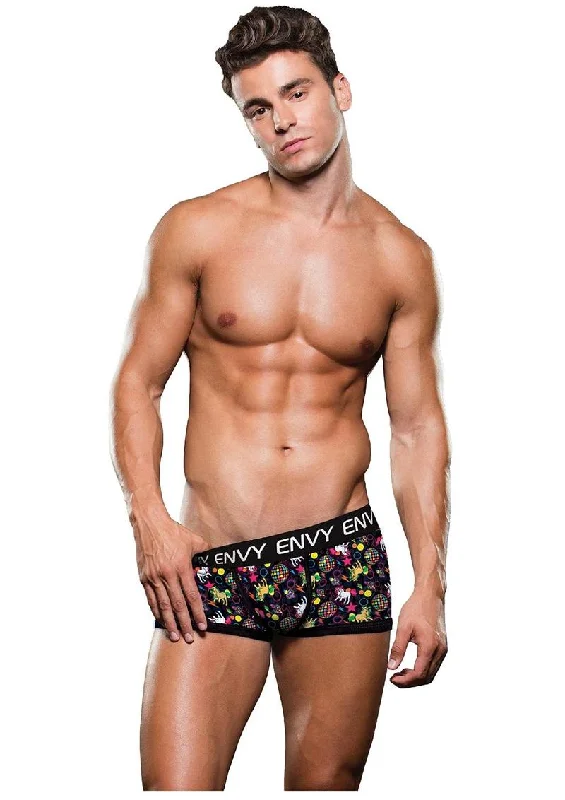 Men's trunks with a contoured pouch designDisco Unicorn Trunk
