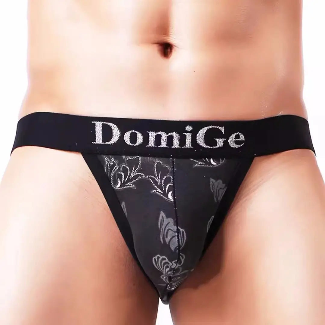 Designer - label men's briefs for high - end fashionDomiGe Men's Underwear: Sexy Black Cotton Briefs Ultimate Comfort