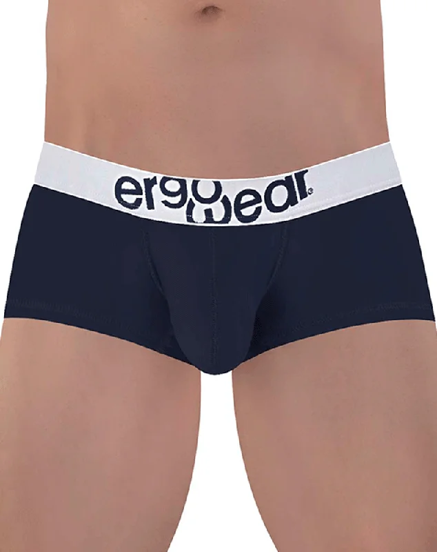 Mesh - back men's trunks for ventilationErgowear Ew1472 Max Cotton Trunks Navy Blue