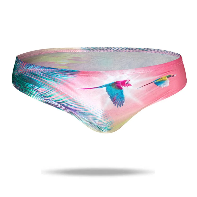 Men's briefs with a lace trim for a touch of flairFeatured Sexy Mens  Pouch Bikini Swimsuit