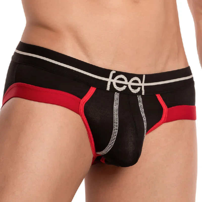 Full - back men's briefs for maximum coverageFeel FEI014 Full Package Brief