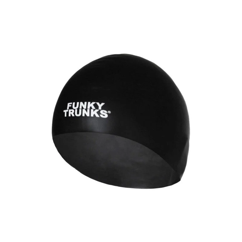 Solid - color men's trunks in various shadesFunky Silicone Swim Cap | Still Black