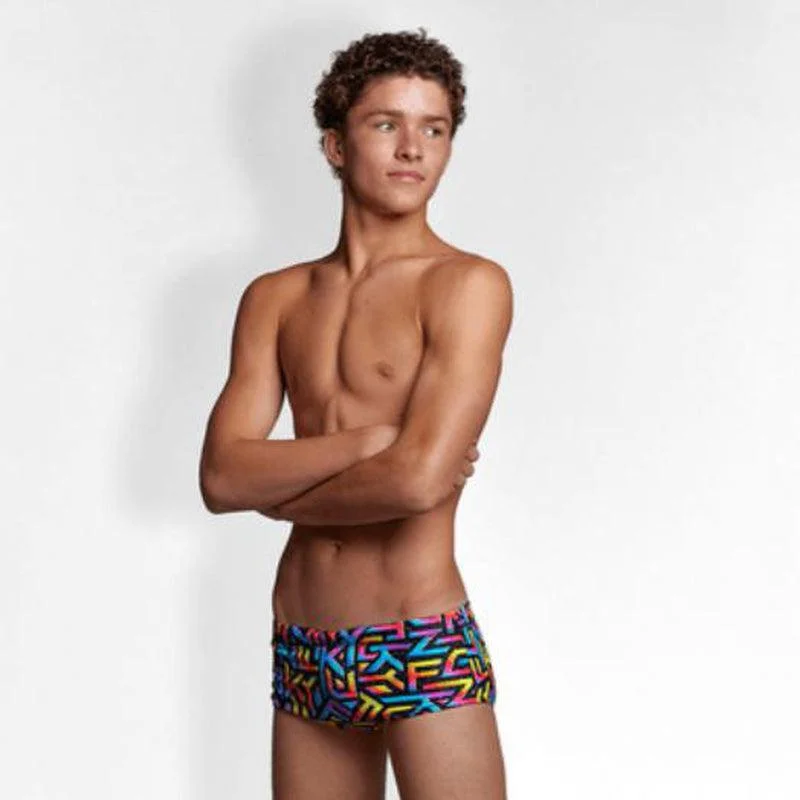 Men's trunks with a wide elastic waistbandFunky Trunks Boys Classic Trunks | Printed
