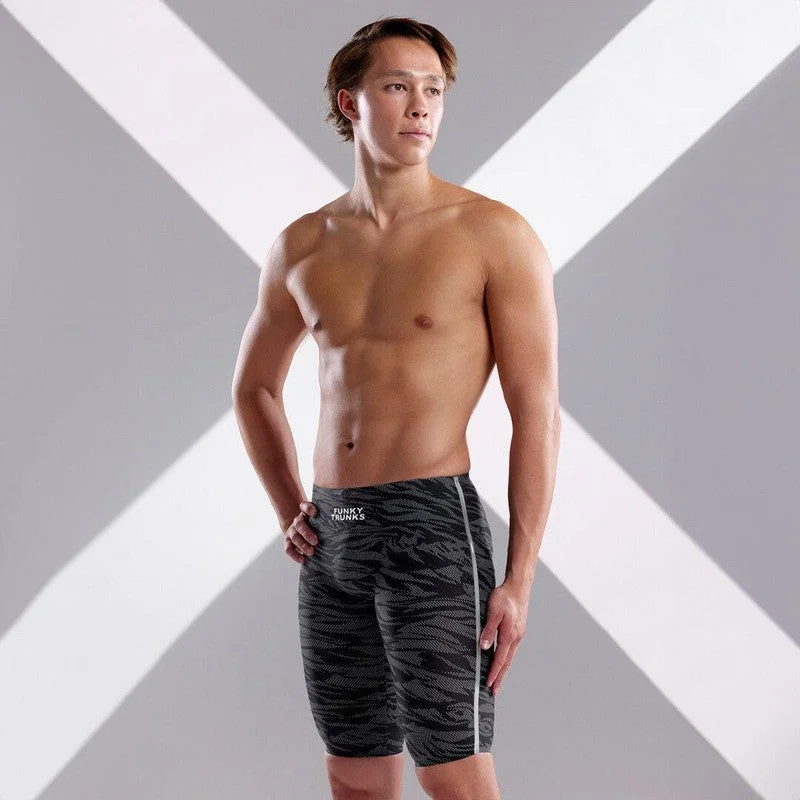 Slim - cut men's trunks for a modern styleFunky Trunks Mens Apex Predator X Jammers | Night Run