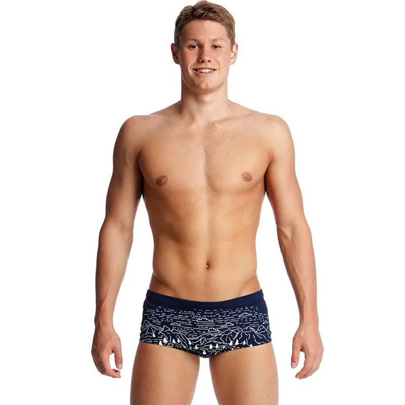 Solid - color men's trunks in various shadesFunky Trunks Mens Plain Front Trunks | Printed