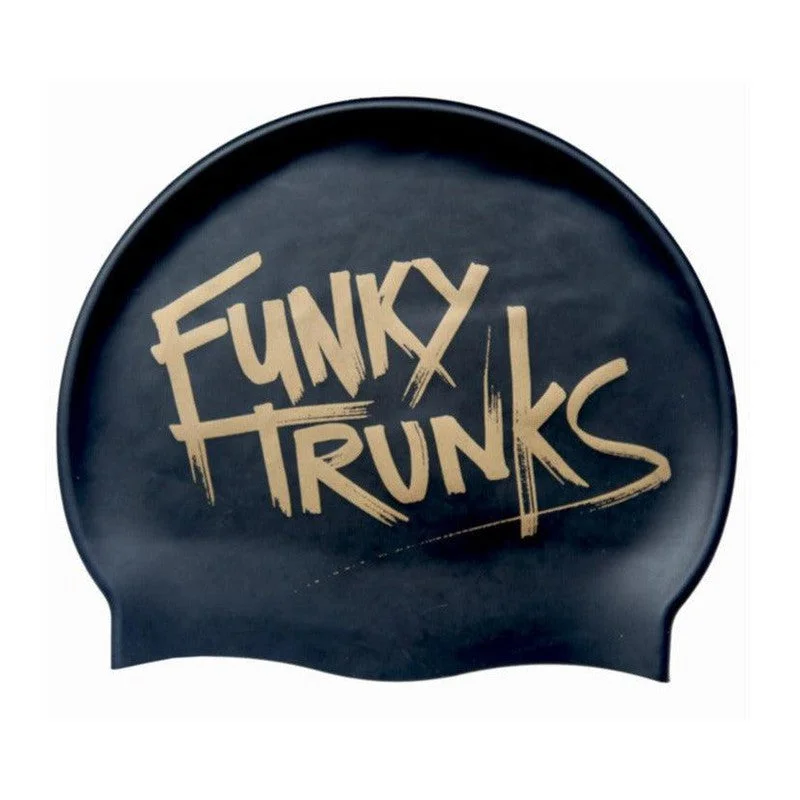 Moisture - wicking men's trunks for active useFunky Trunks Silicone Swim Cap | Bronzed