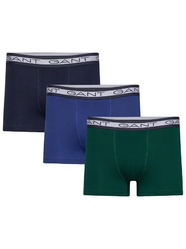 Low - rise men's trunks for a trendy lookGANT Core Trunk 3 Pack  - Deep Forest