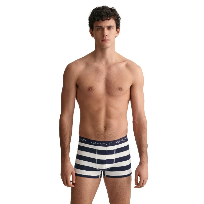 Soft - touch men's trunks for a gentle feelGANT Stripe Trunk 3 Pack - Evening Blue