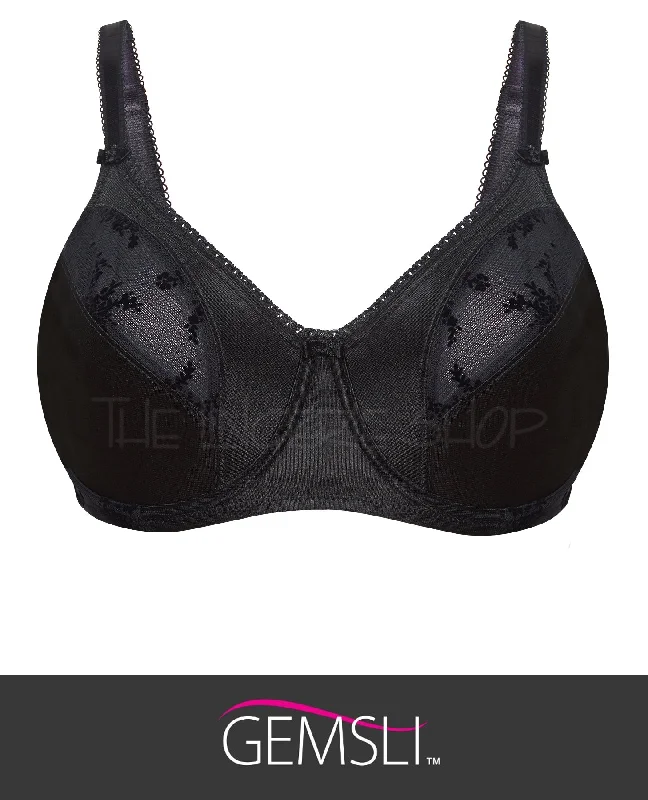 Cotton men's robes with a classic shawl collarGemsli BR100 Inner Form Minimizer Underwire Bra
