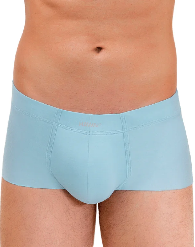 Stretch - lycra men's trunks for flexibilityHawai 42142 Solid Mini Trunks Light Blue